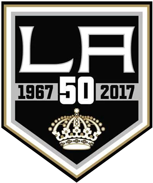 Los Angeles Kings 2016 17 Anniversary Logo iron on paper